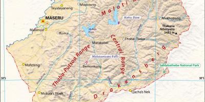 Lesotho mapa imatges