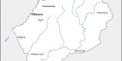 Mapa de maputsoe Lesotho