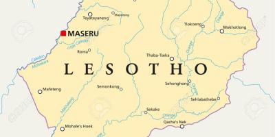 Mapa de maseru Lesotho